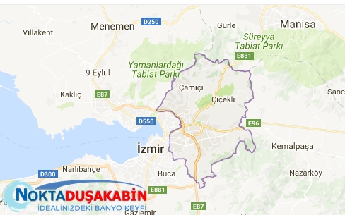 İzmir Bornova haritası 